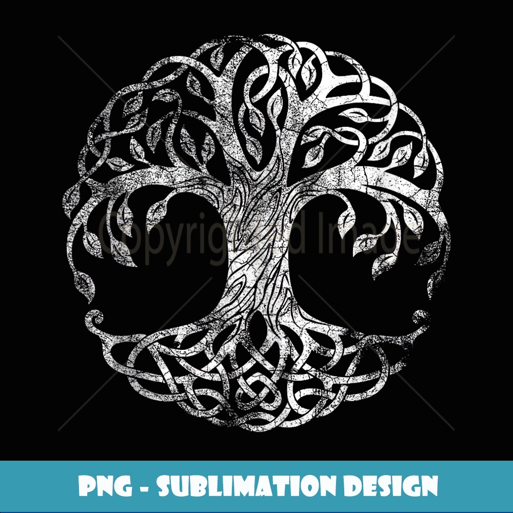 Yggdrasil Tree Of Life - Viking Norse Rune Worn White Symbol | Inspire ...