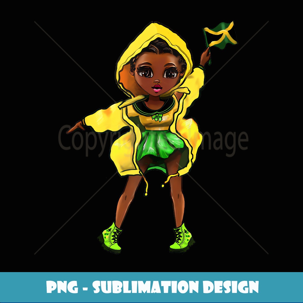 Cute Jamaican anime girl Reggae Rasta black girls Jamaica - | Inspire ...