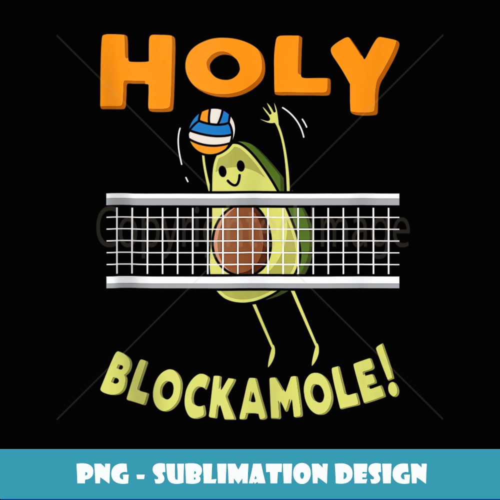 Holy Blockamole Avocado Beach Volleyball Player Vegan Veggie | Inspire ...