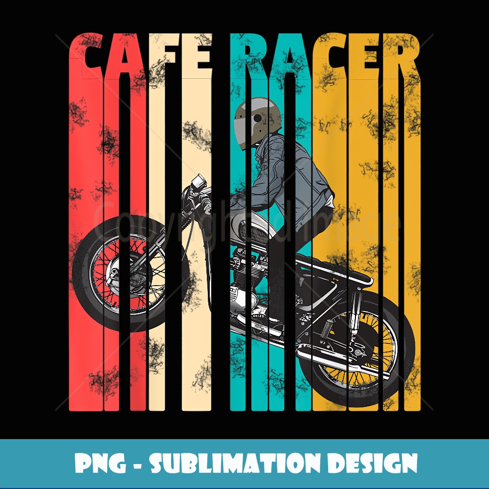 Cafe Racer Vintage Retro Motorcyle Biker - Creative Sublimat | Inspire ...