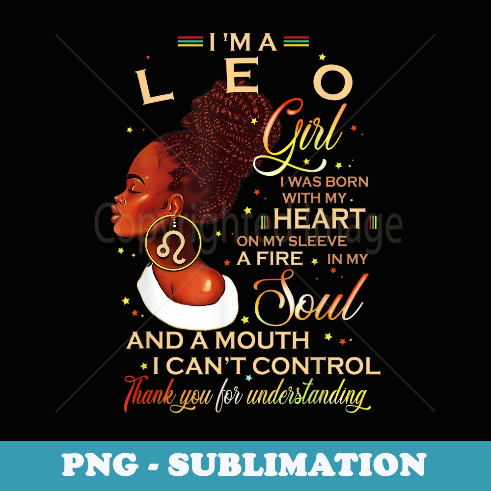 Leo Girl Afro Locs Girl Zodiac Signs Birthday - Special Edit - Inspire ...