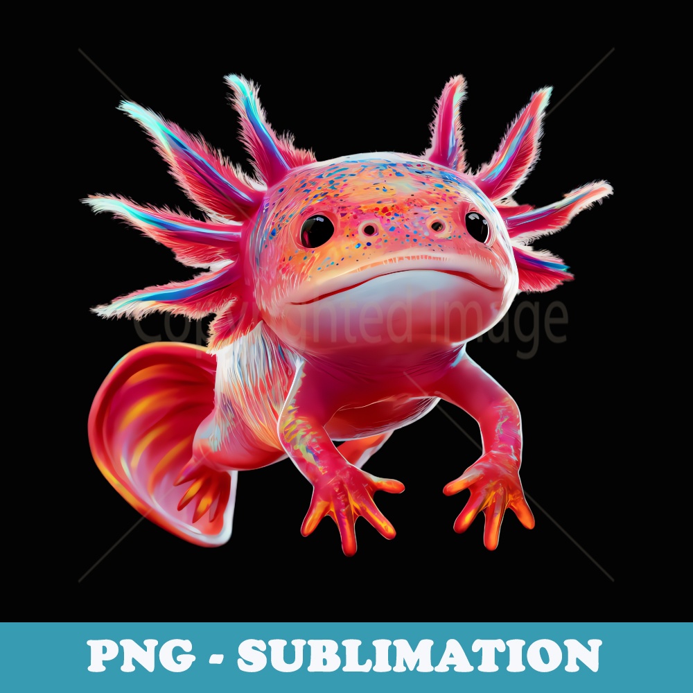 Axolotl Beautiful Axolotl - Special Edition Sublimation PNG | Inspire ...