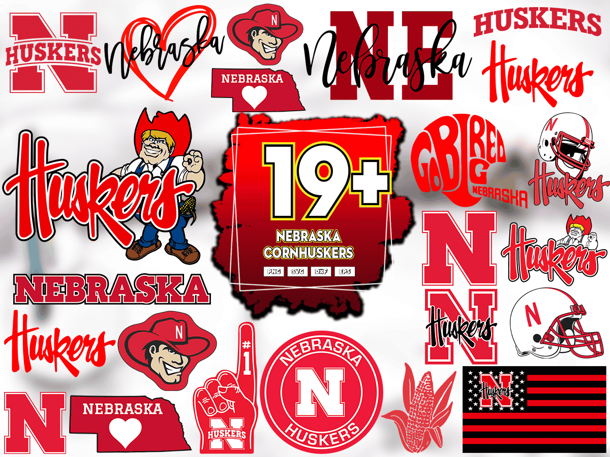 19 Files Nebraska Cornhuskers Football Svg Bundle, Cornhuske | Inspire ...