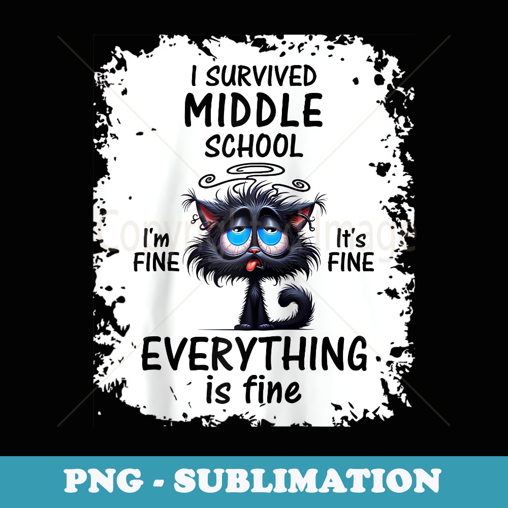I Survived Middle School T-Shirt Funny Eighth Grader Quote