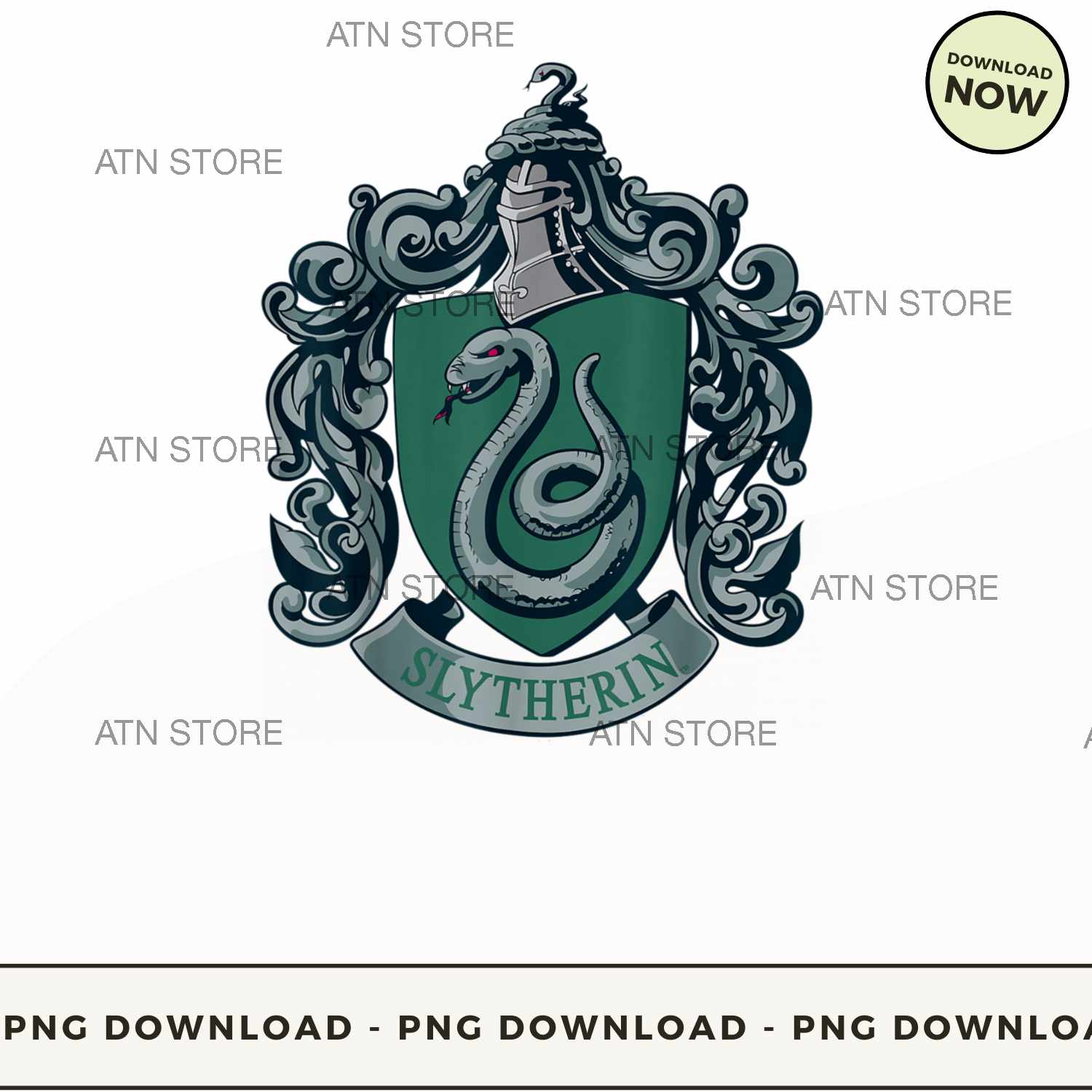 Slytherin House Crest 35 High-quality PNG Instant Download, | Inspire
