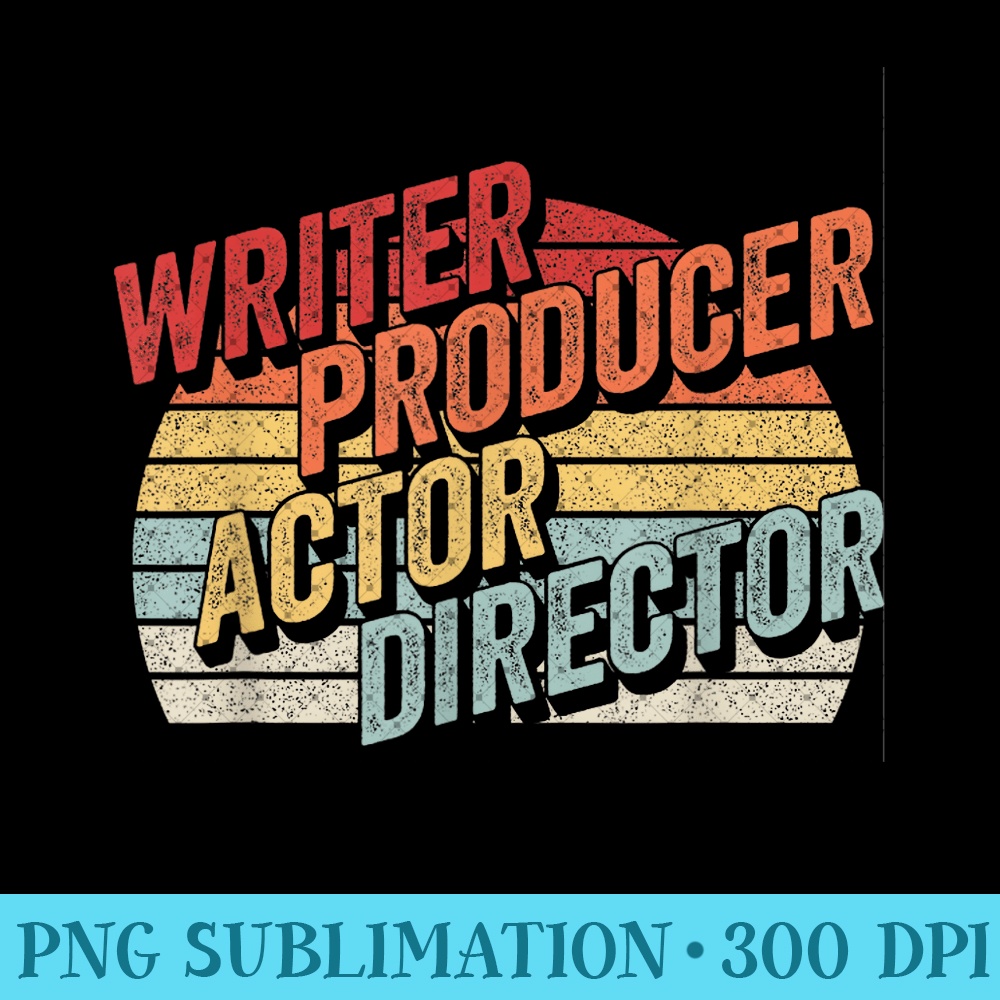 Retro Writer Producer Actor Director Filmmaker Movie Theater | Inspire ...