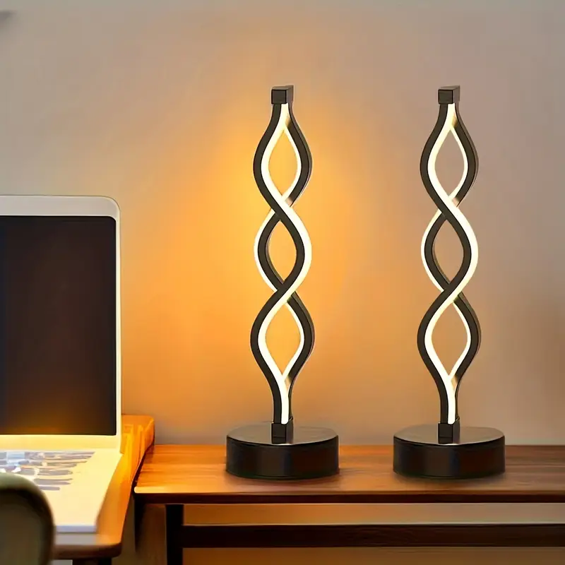 USB Powered LED Table Lamp, Adjustable Color Changing Desk Lamp for Bedroom, Living Room, Bathroom, Fantasy Theme