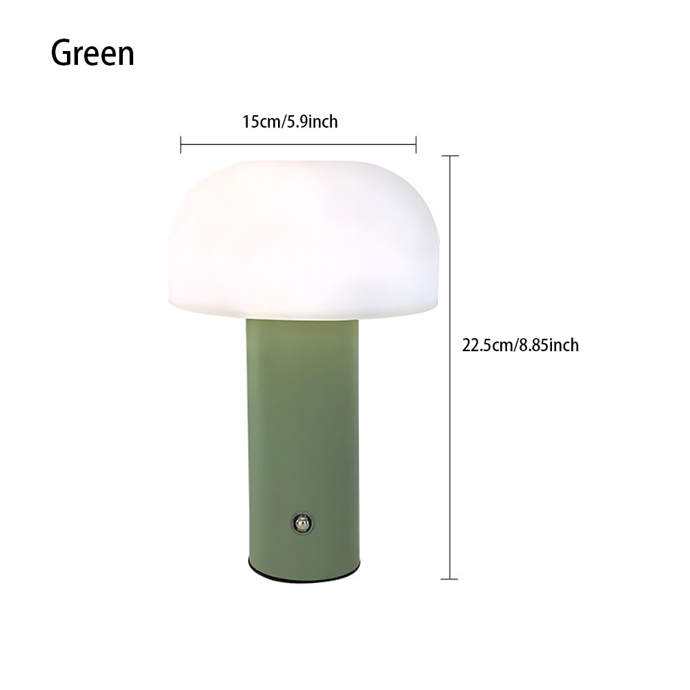 LED Charging Table Lamp, New Mushroom Lamp with 3-Colors Dimming, Mushroom Night Light for Bar and Bedroom