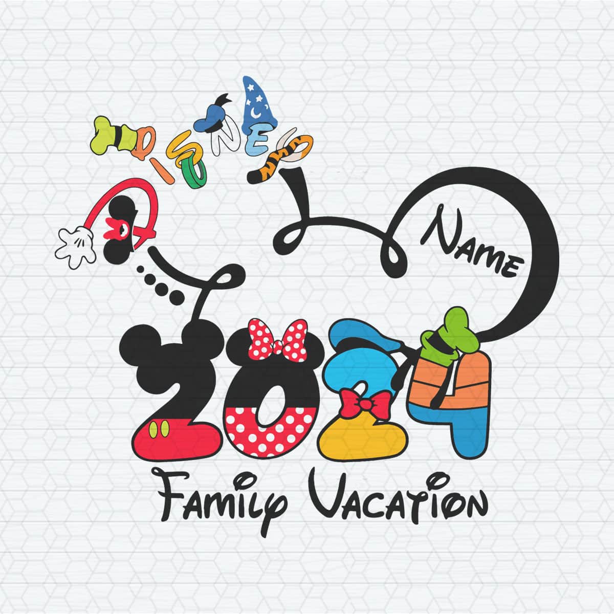 Custom Disney 2024 Family Vacation SVG | Inspire Uplift