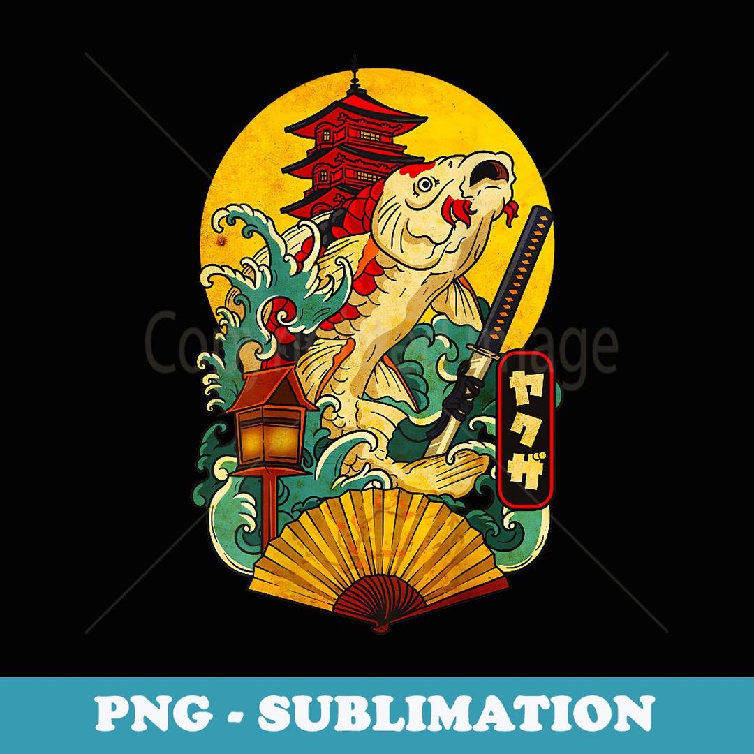 Yakuza Japanese Aesthetic Koi Carp Katana Tattoo (on back) - | Inspire ...