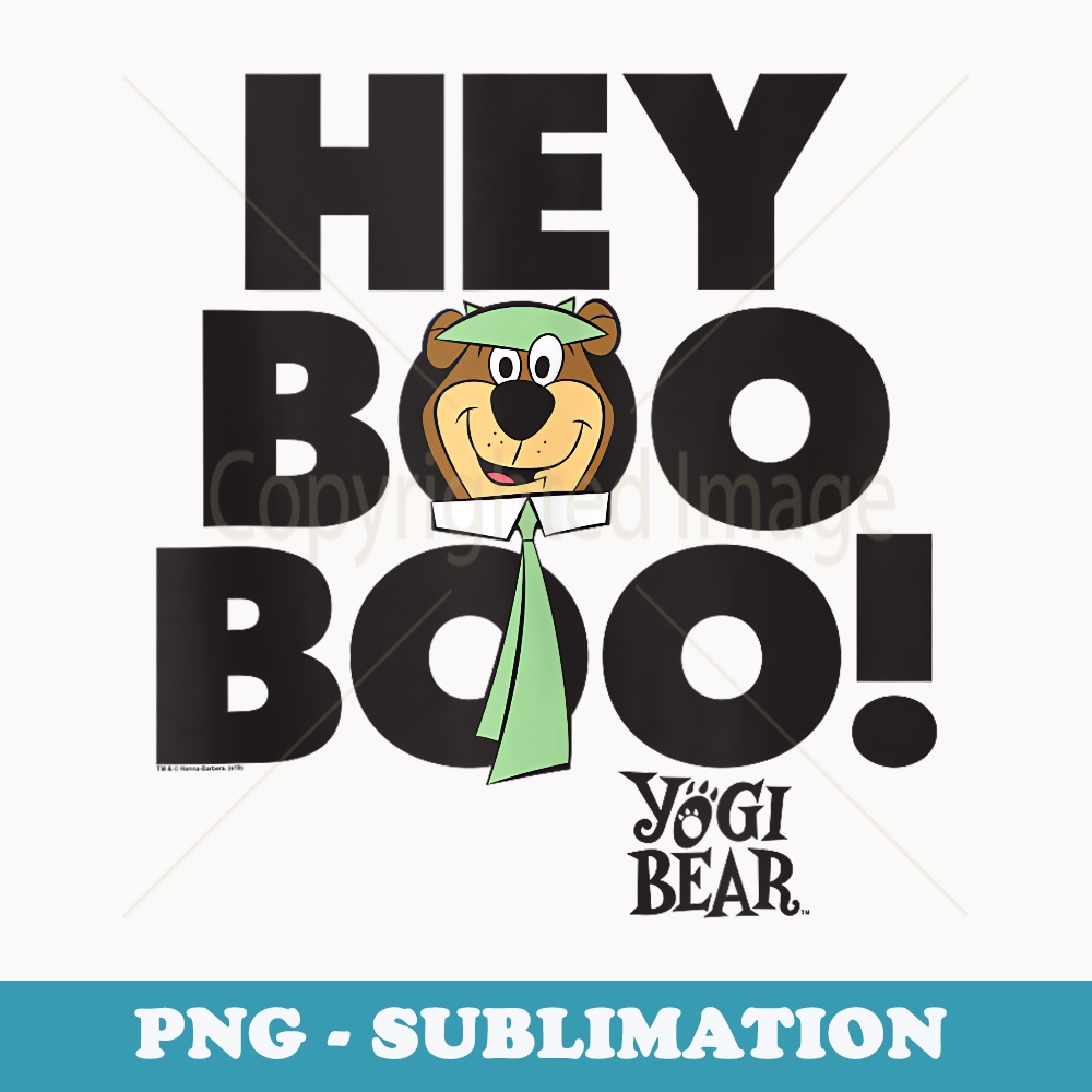 Yogi Bear Hey Boo Boo - Vintage Sublimation PNG Download | Inspire Uplift