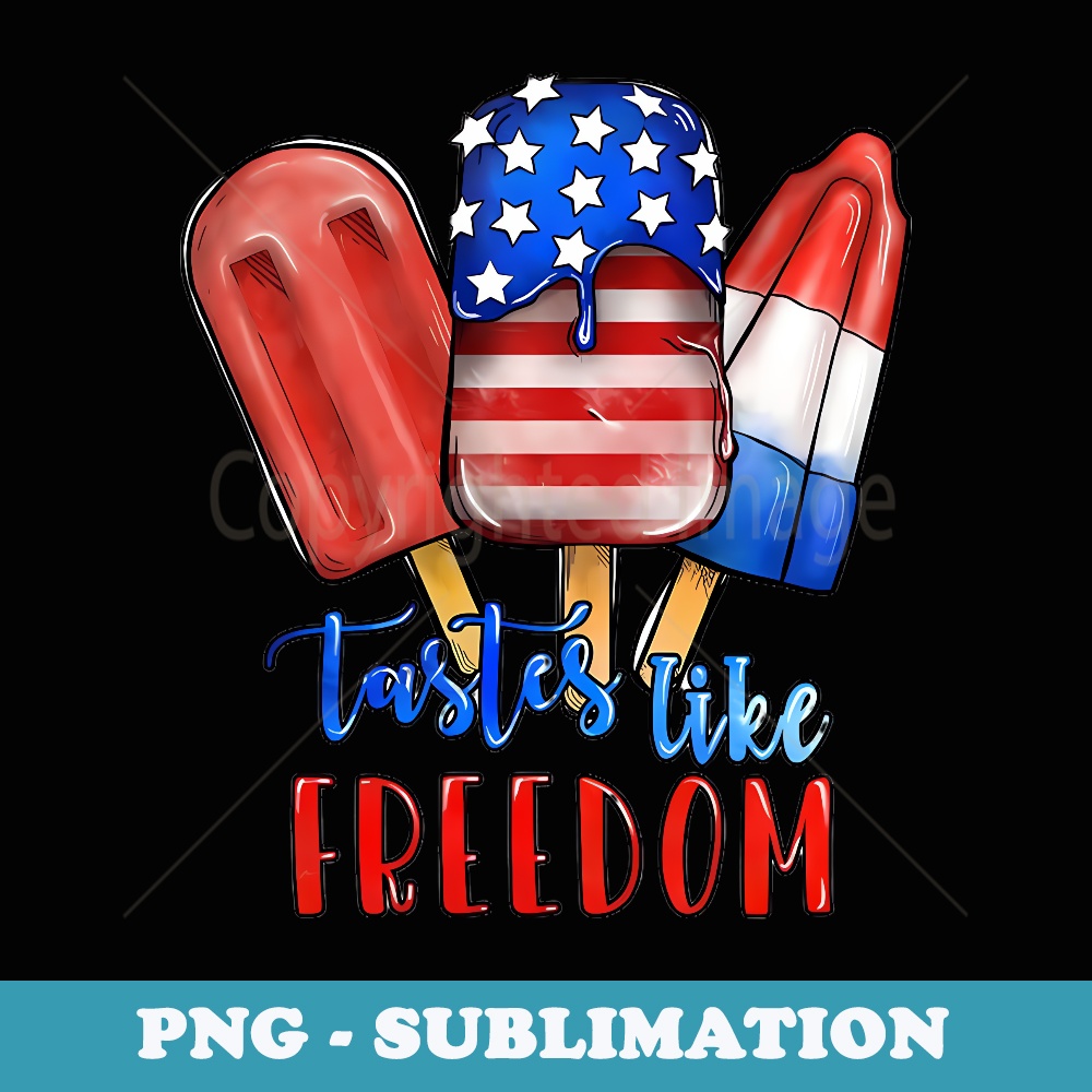 4th of July Ice Cream Popsicle Tastes Like Freedom Patriotic | Inspire ...