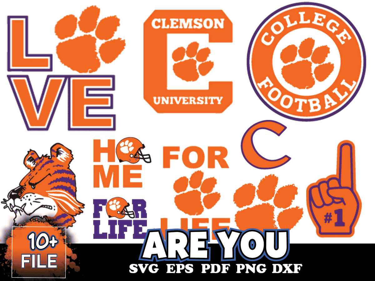11 Files Clemson University Logo, Clemson Tigers Svg Bundle, | Inspire ...