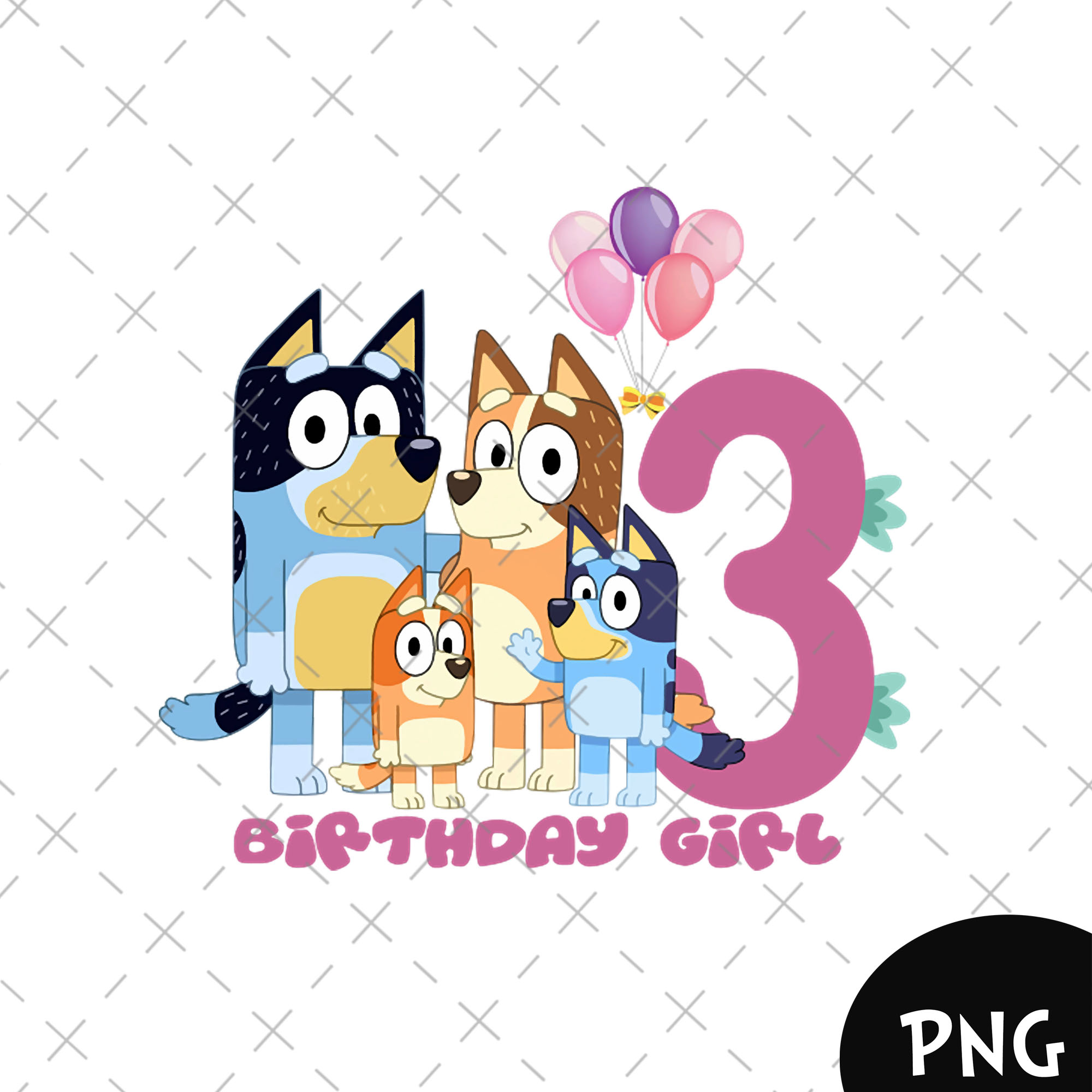 Bluey Birthday Girl png , Bluey Birthday PNG, Bluey Party Pn | Inspire