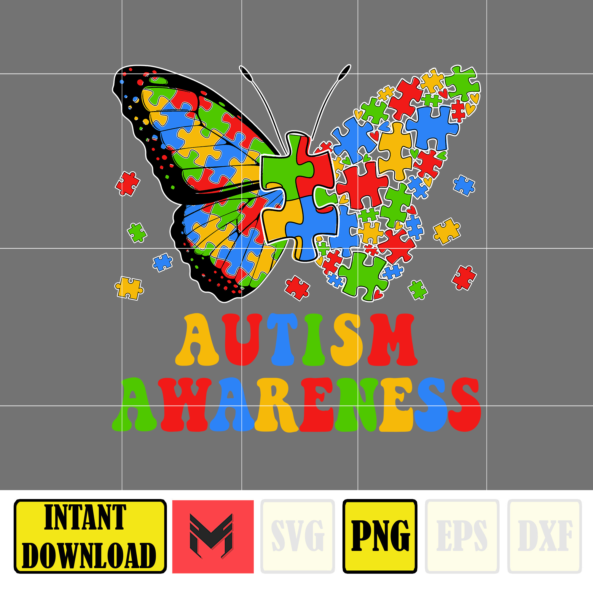 Autism_Awareness Png, Butterfly Puzzle, Autism Awareness Png - Inspire ...