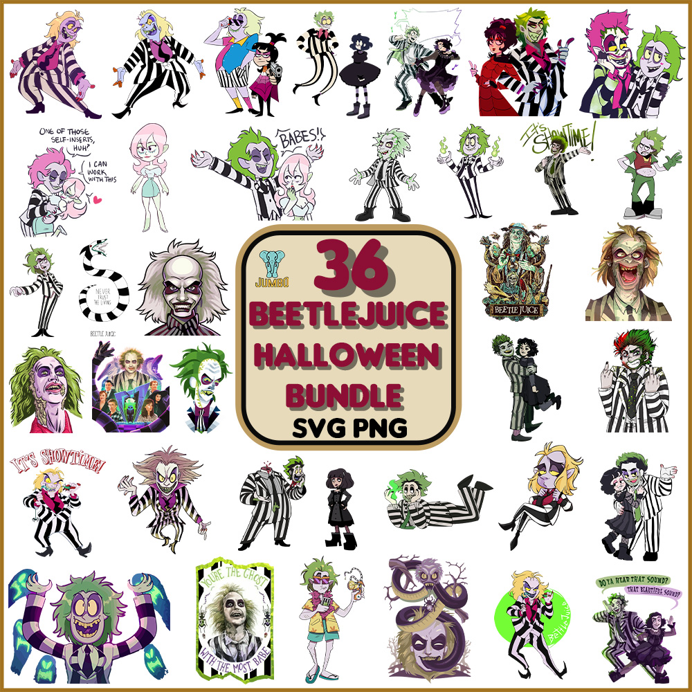 36 Beetlejuice Halloween Svg Bundle | Inspire Uplift