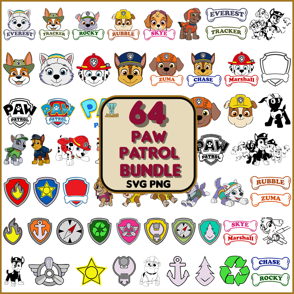 Paw Patrol Svg Bundle | Inspire Uplift
