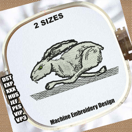 Rabbit Race Embroidery Designs | Rabbit Bunny Race Embroider - Inspire ...