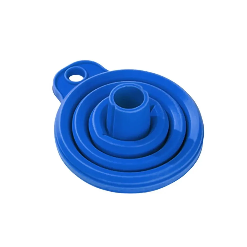 Universal Car Engine Funnel, Silicone Liquid Funnel, Foldable Portable Funnel for Engine Oil, Petrol, Washer Fluid Chang