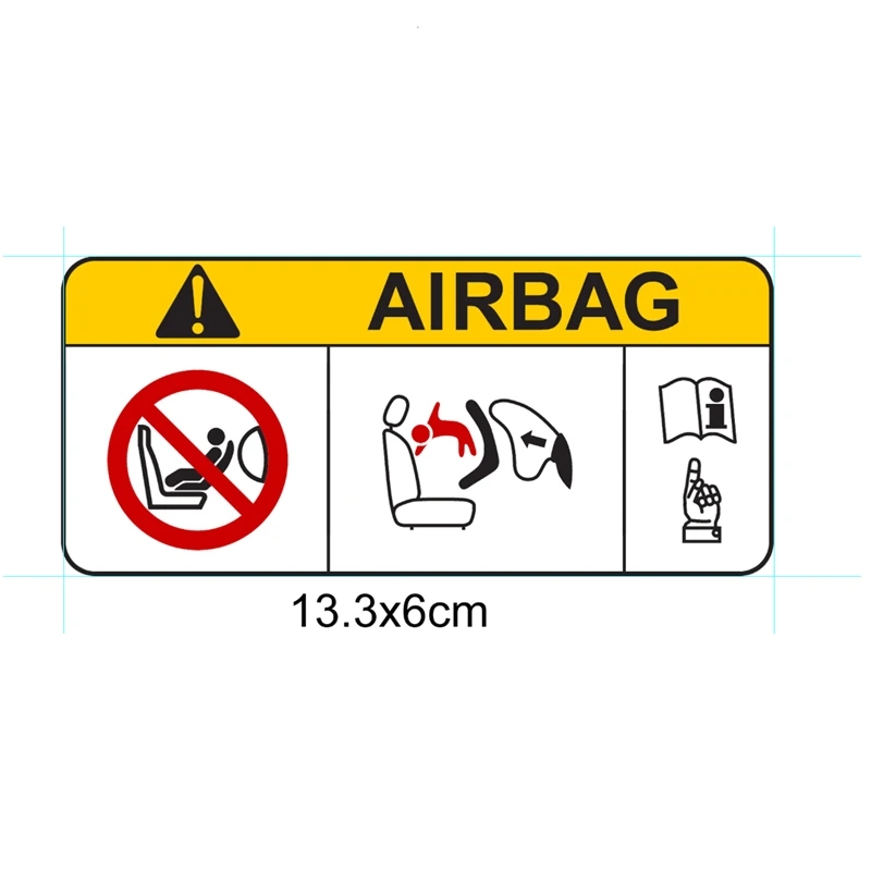 Waterproof Airbag Car Stickers, Vinyl Decal Pegatinas Para Coche, DIY Car Accessories Styling