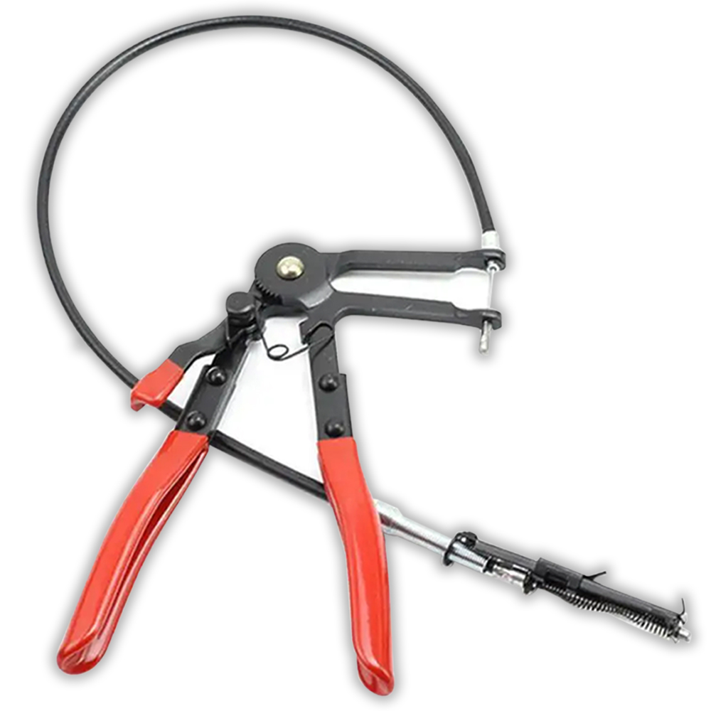 Car Hose Clamp Pliers, Long Reach Remover Kit, Radiator Heater Band Wire Spring Flat Large Clamp Tool