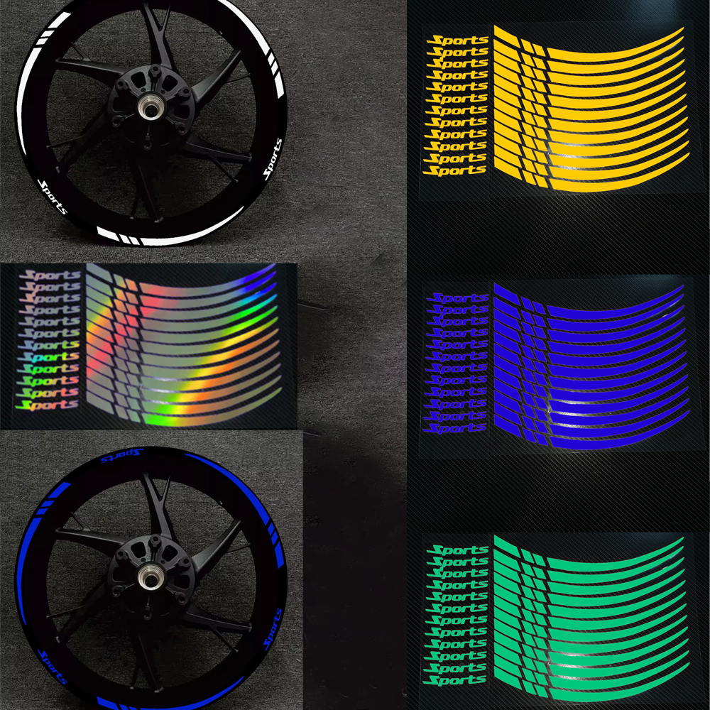 Decals For Rim Reflective Wheel Rim Stripe Decal for Car and Motorcycle | Inspire Uplift