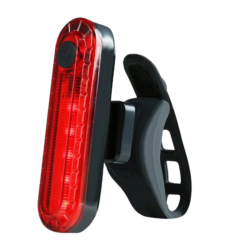 Bright Bicycle Rear Light, USB Rechargeable LED Bike Tail Light, Safety Cycling Flashlight, Lighting Modes for Road