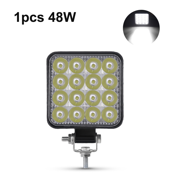 LED Work Light Bar, Square Spotlight for Truck, Jeep, ATV, SUV, Tractor, Motorcycle