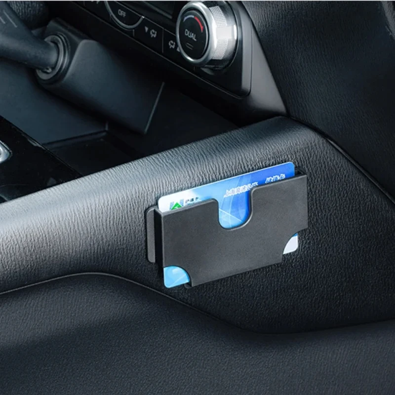 Car Interior Card Storage Box, Universal Sun Visor Card Holder, Multi-function Portable Organizer, Vehicle Accessories