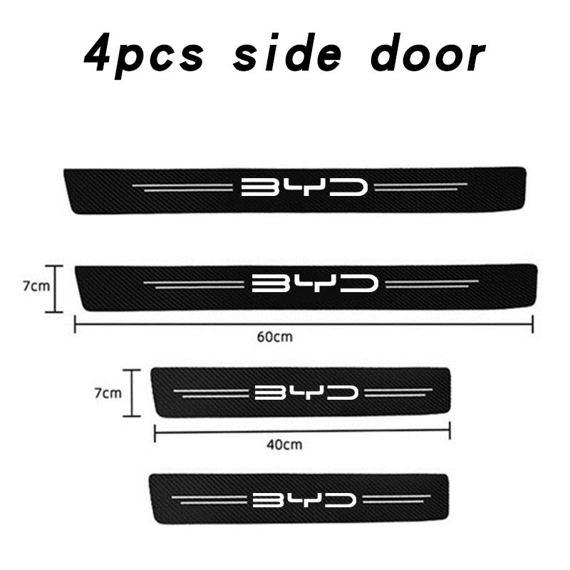 Rear Bumper Stickers, Sill Pedal Protection Covers, Auto Accessories for Car Scratch Guard