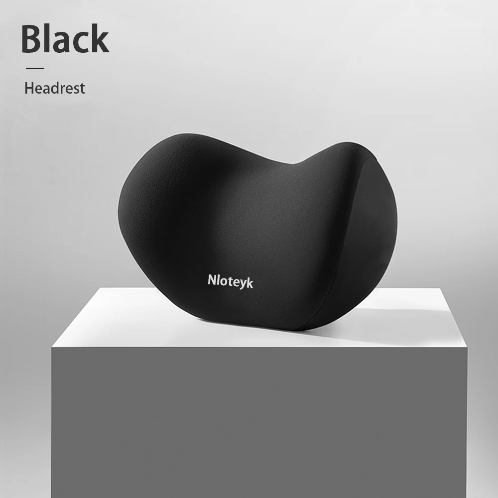 Memory Foam Car Seat Pillow, Protective Neck and Back Support, Breathable Headrest Cushion for Pain Relief