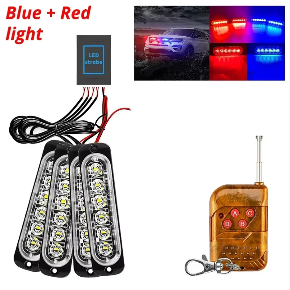 Wireless LED Car Strobe, Flash Warn Emergency Light, DC Truck and Trailer Modification Accessory