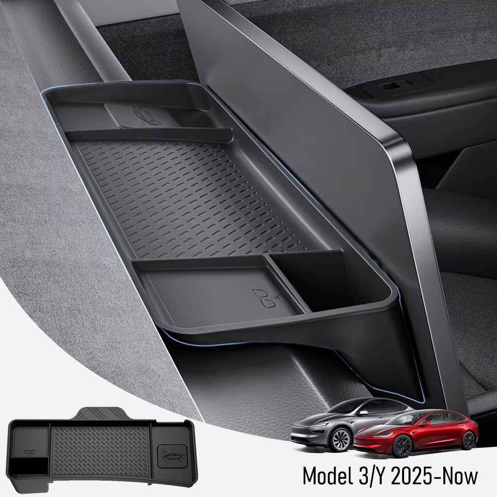 Model Y Center Console Organizer Dashboard Storage Box with Sunglasses Holder for Model