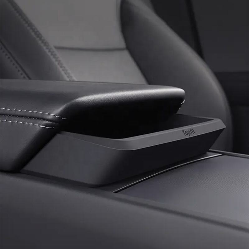 Tesla Model Y Center Console Organizer Armrest Storage Tray with Eyeglasses Holder for Model Highland