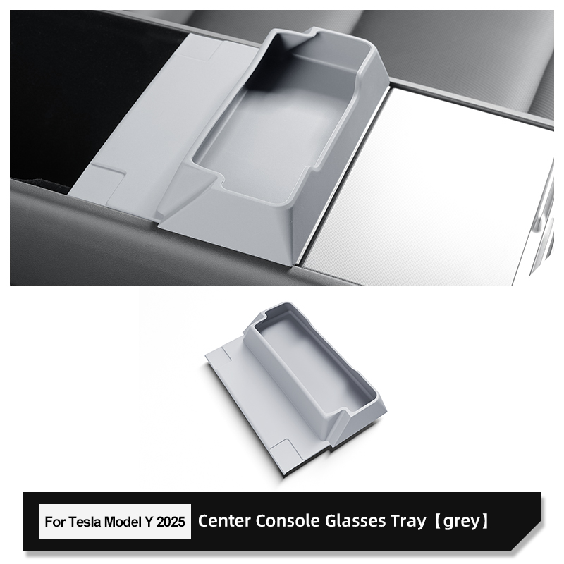 Tesla Model Y Center Console Organizer Armrest Storage Box Glasses Tray