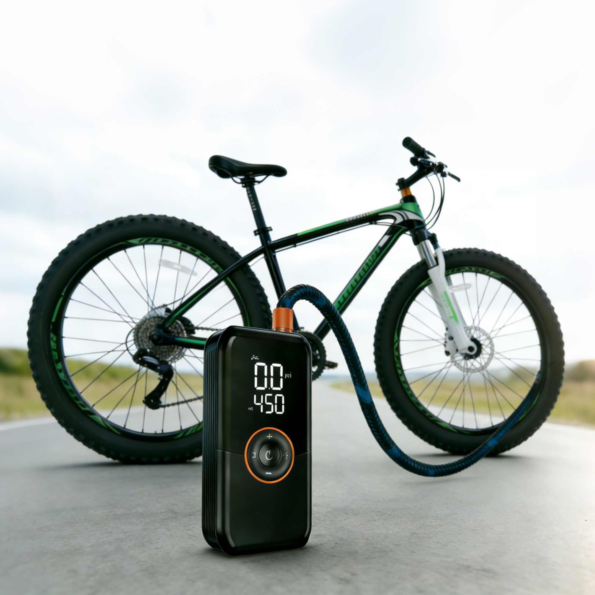 Portable Tire Inflator Air Compressor PSI Cordless Air Pump for Car Bike