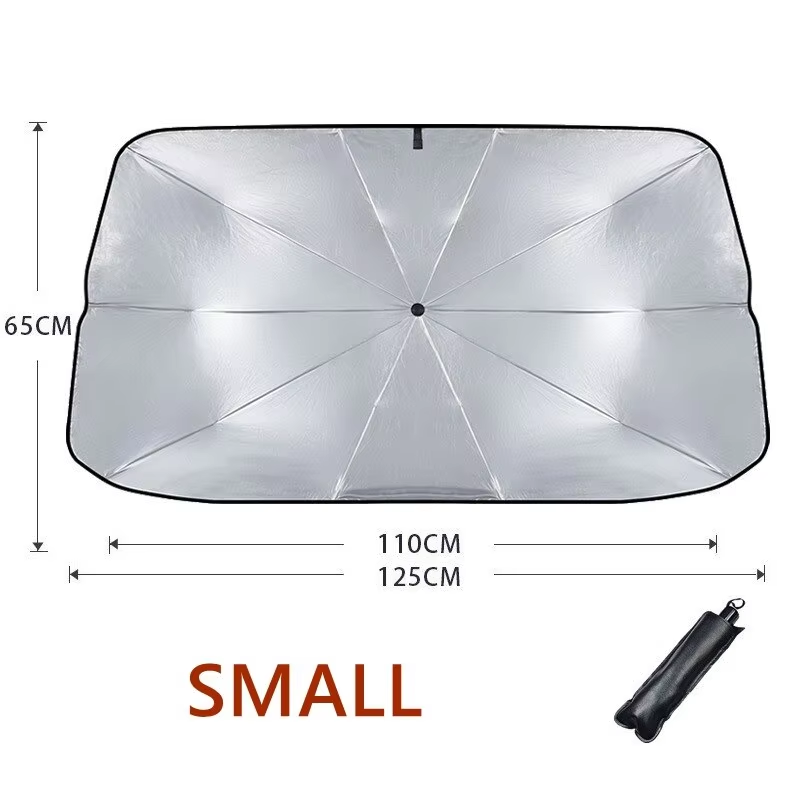 Retractable Car Windshield Sun Shade with UV Car Sunshade Heat Insulation for Front Windshield