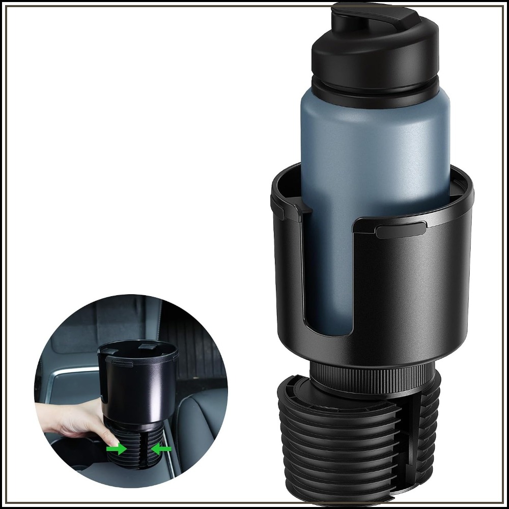 Quick Install Car Cup Holder Expander for Stanley Yeti & Owala Bottles with Offset Design