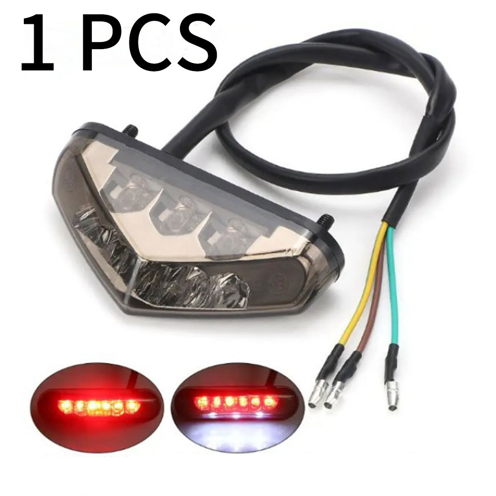 Mini Motorcycle LED Tail Light Rear Brake Lamp for ATV Dirt Bike Scooter