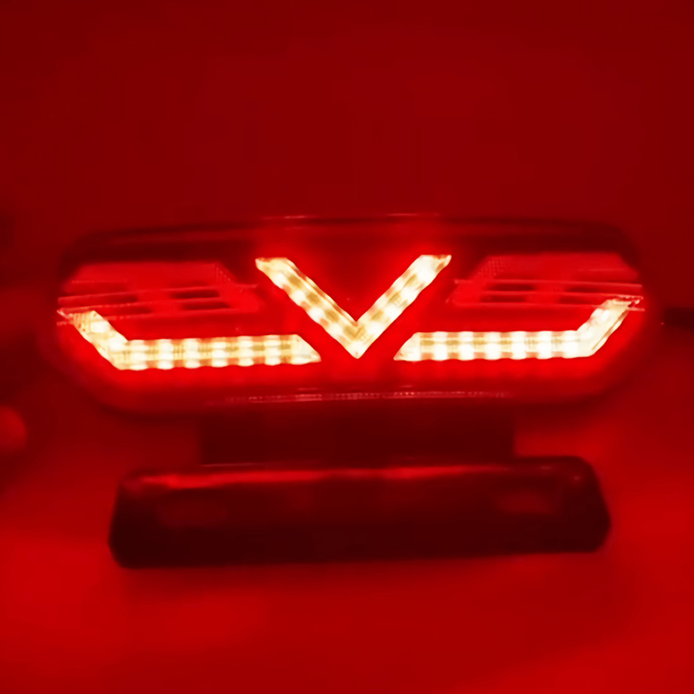 Motorcycle LED Tail Light Brake Turn Signal Rear Indicator for Bikes ATV