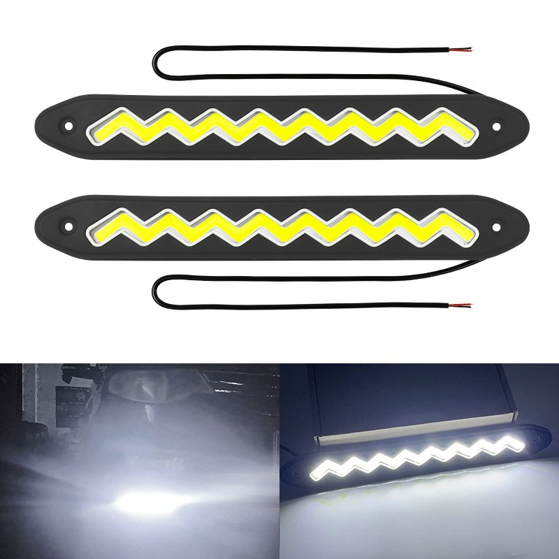 Flexible Silicone LED Daytime Running Light Waterproof Car DRL Strip for Auto Exterior Styling