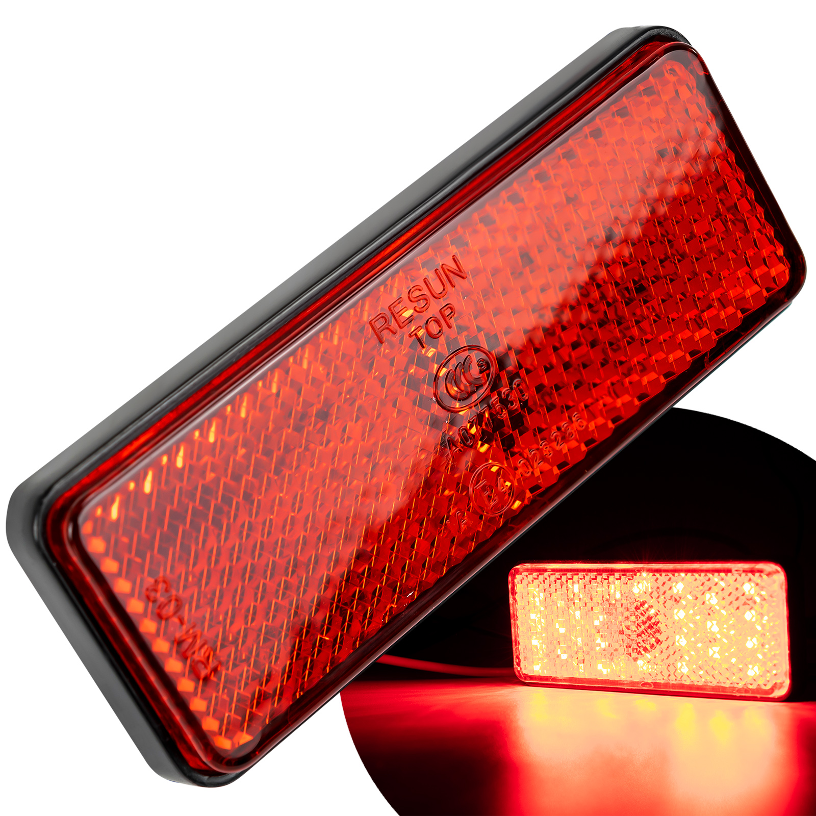 LED Tail Running Light Red Brake Stop Lamp for Motorcycle Trailer Truck ATV SUV