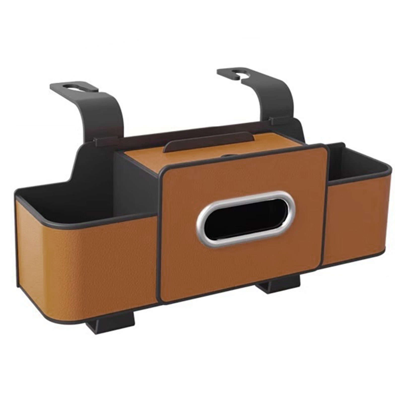 DriveNest Car Backseat Organizer with Tissue Holder and Dual Cup Holders