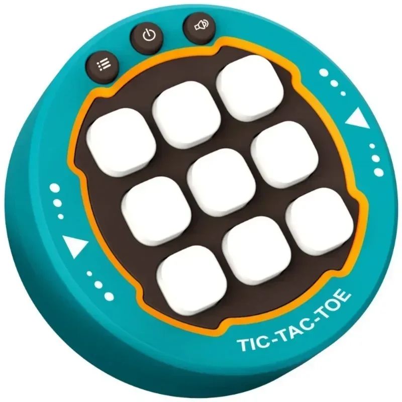 Handheld Electronic Tic Tac Toe Game with Multiple Play Modes for Kids and Travel