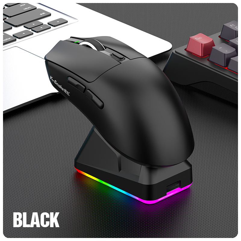 Three Mode E Sports Bluetooth Wireless Mouse Game, Lightweight Magnetic Charging Laptop Desktop Mouse