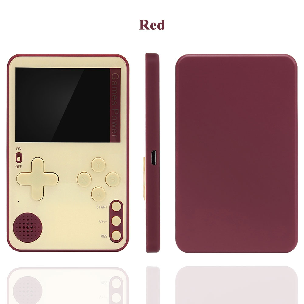 LCD Handheld Game Console, Portable Retro Video Mini, Rechargeable Gift for Kids and Adults