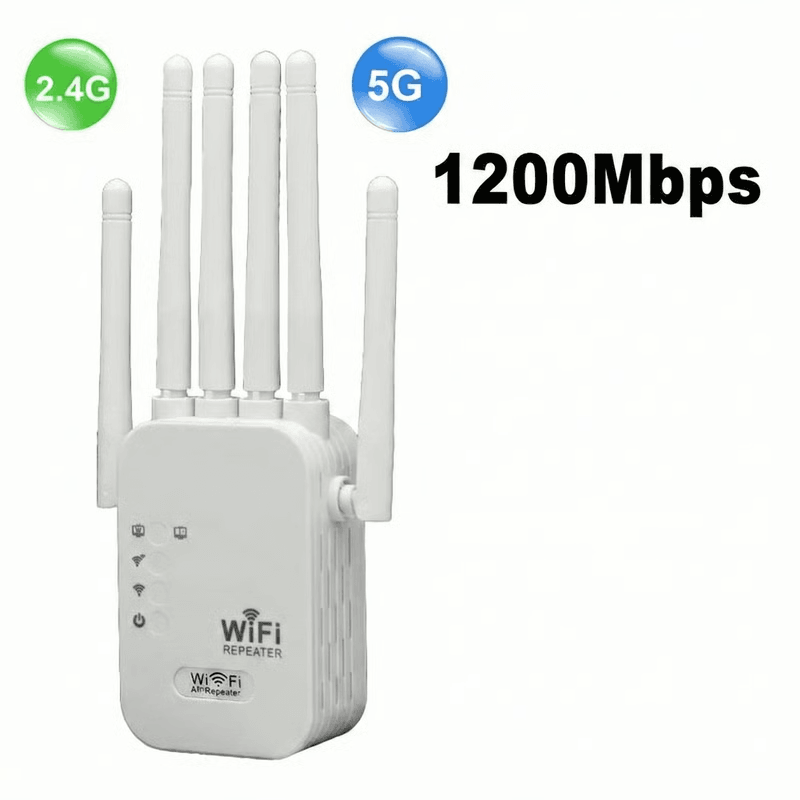 Dual Band WiFi Extender Boost Signal Coverage and Reduce Dead Zones at Home