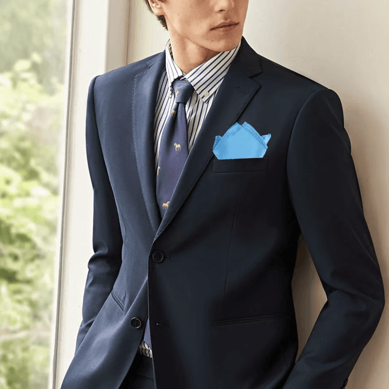 30 Pcs Men's Satin Silk Pocket Squares Set for Weddings Tuxedos and Formal Suits