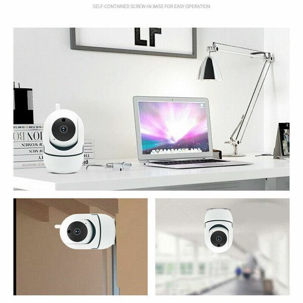 Wireless Indoor Home Security Camera with Night Vision, WiFi Baby Monitor, Pet Monitor