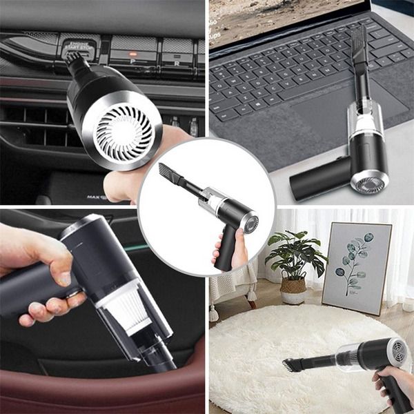 Mini Portable Cordless Handheld Vacuum Cleaner, Strong Power for Car, Auto, Home, Wet/Dry Wireless Cleaning